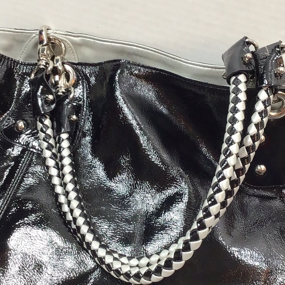 Perlina shiny black patent large tote bag - Picture 5 of 16